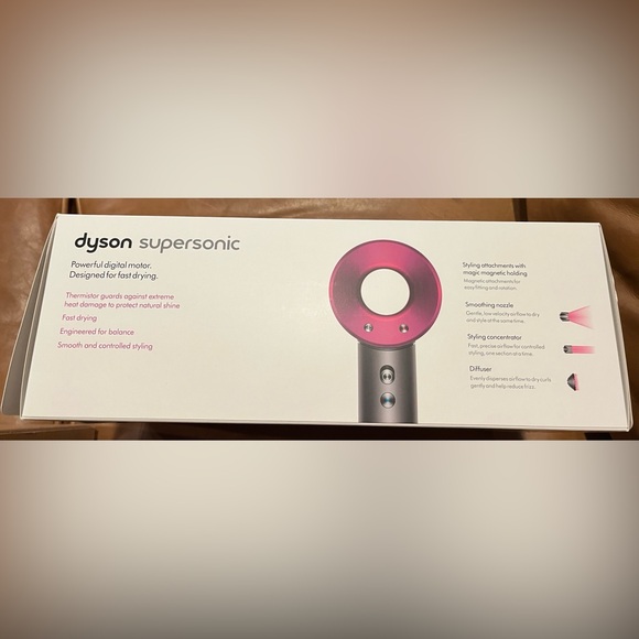 Dyson Supersonic Hair Dryer in Charcoal with Magenta Accents - Picture 8 of 12
